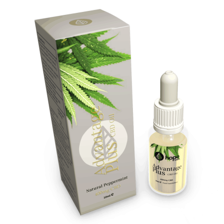 HopeCBD Advantage Plus is a peppermint flavoured CBD oil available with 400mg (4%) CBD. Arguably the best tasting CBD Oil available in UK.